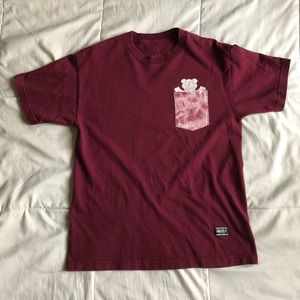 Grizzly “Bear” Pocket Tee - Maroon/Medium
